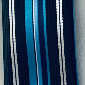 St. Patrick Blue and Black Striped Tie